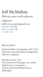 Mobile Screenshot of jeffmcmahan.info